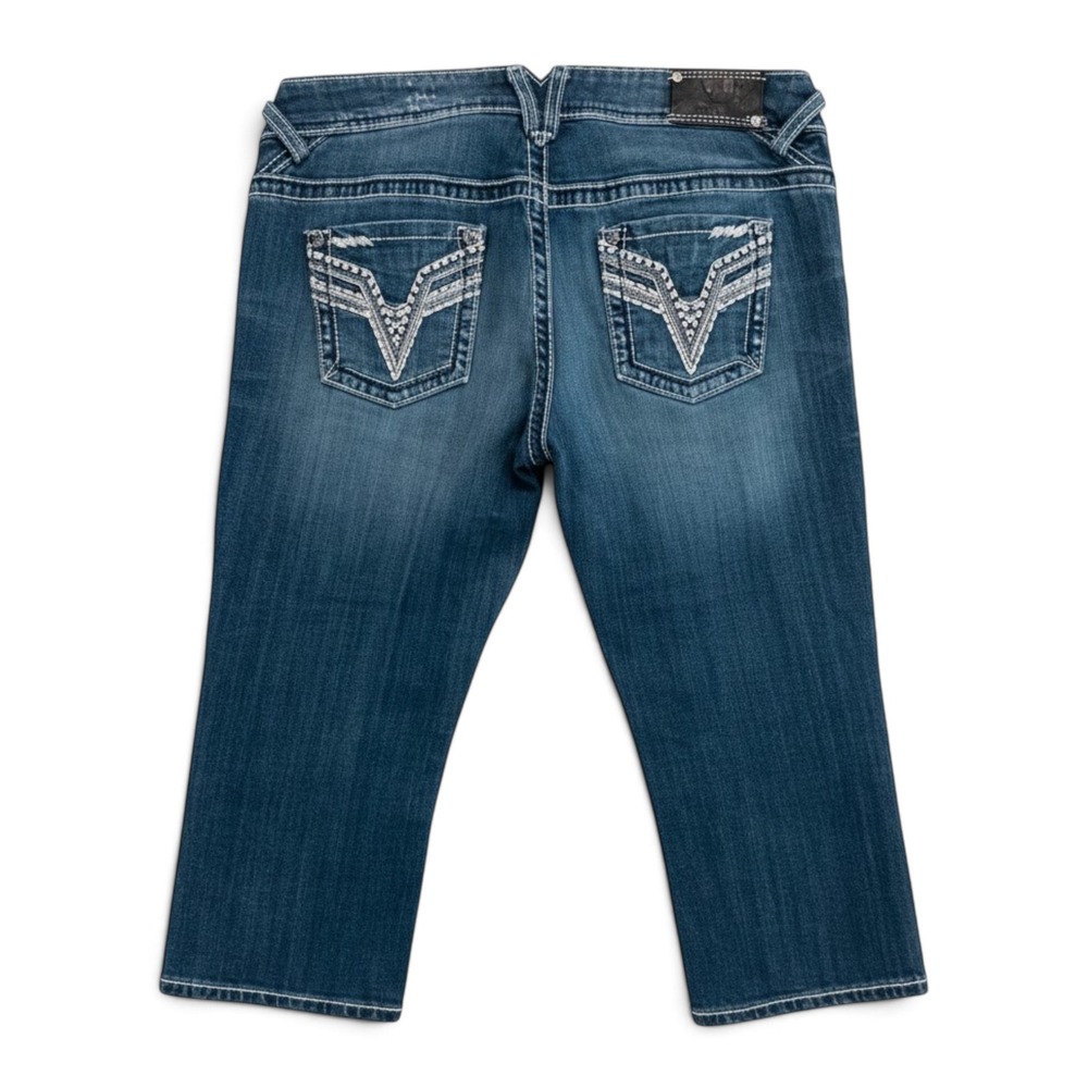 Vigoss The Chelsea Capri Jeans Women 13 Y2K McBling Boho Western 2000s Style